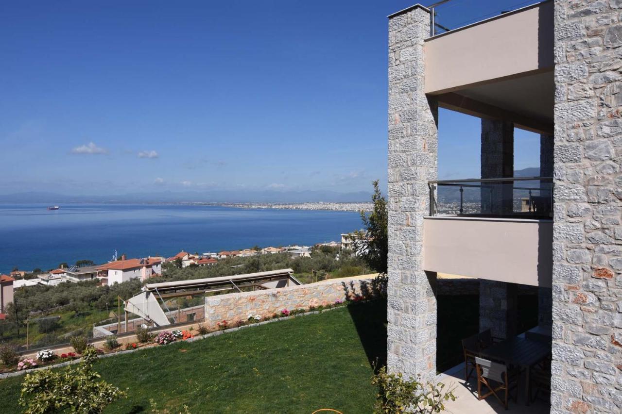 קלמאטה Villa Dafni - Infinite Sea Vistas With Private Pool מראה חיצוני תמונה