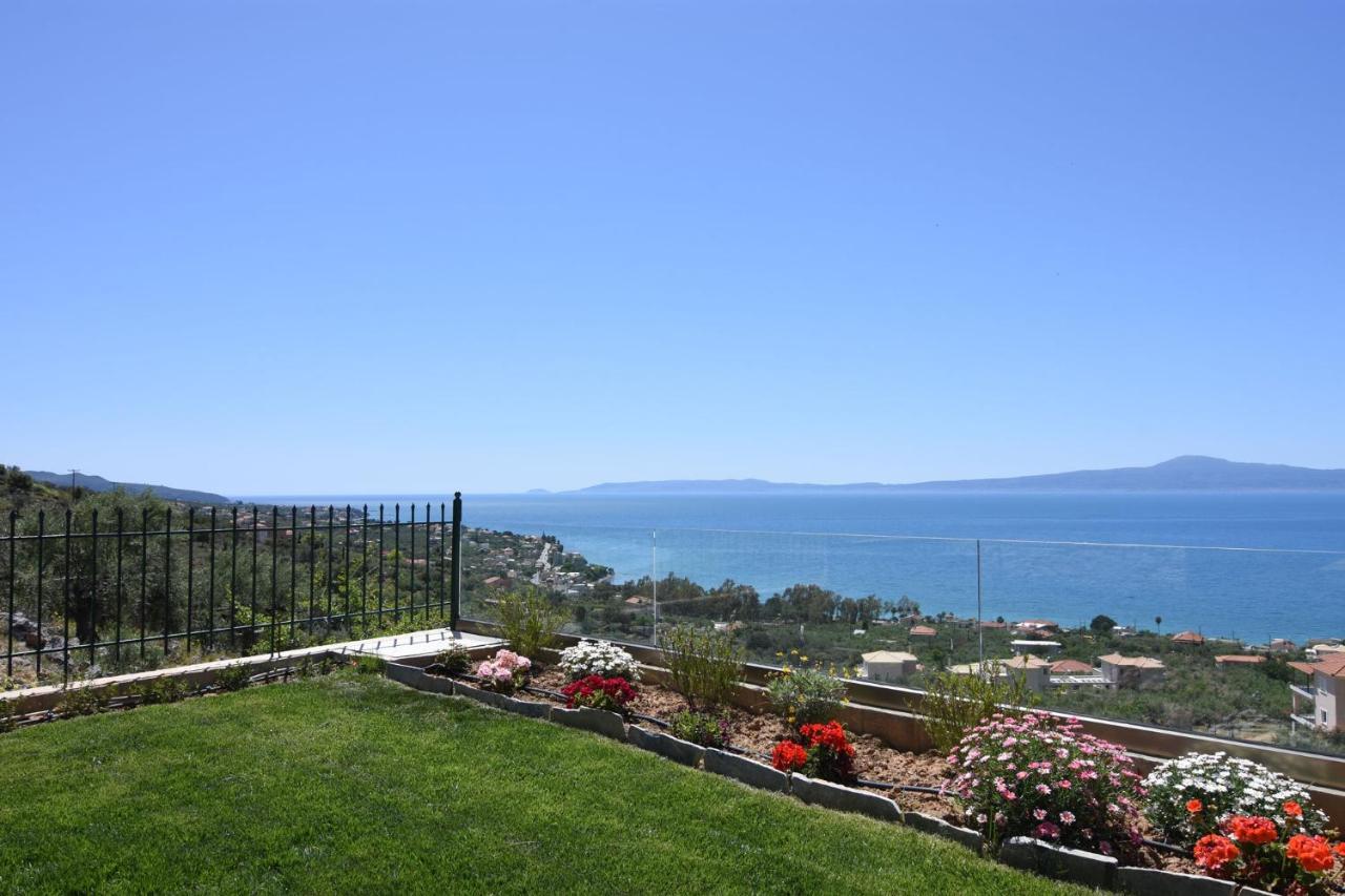 קלמאטה Villa Dafni - Infinite Sea Vistas With Private Pool מראה חיצוני תמונה